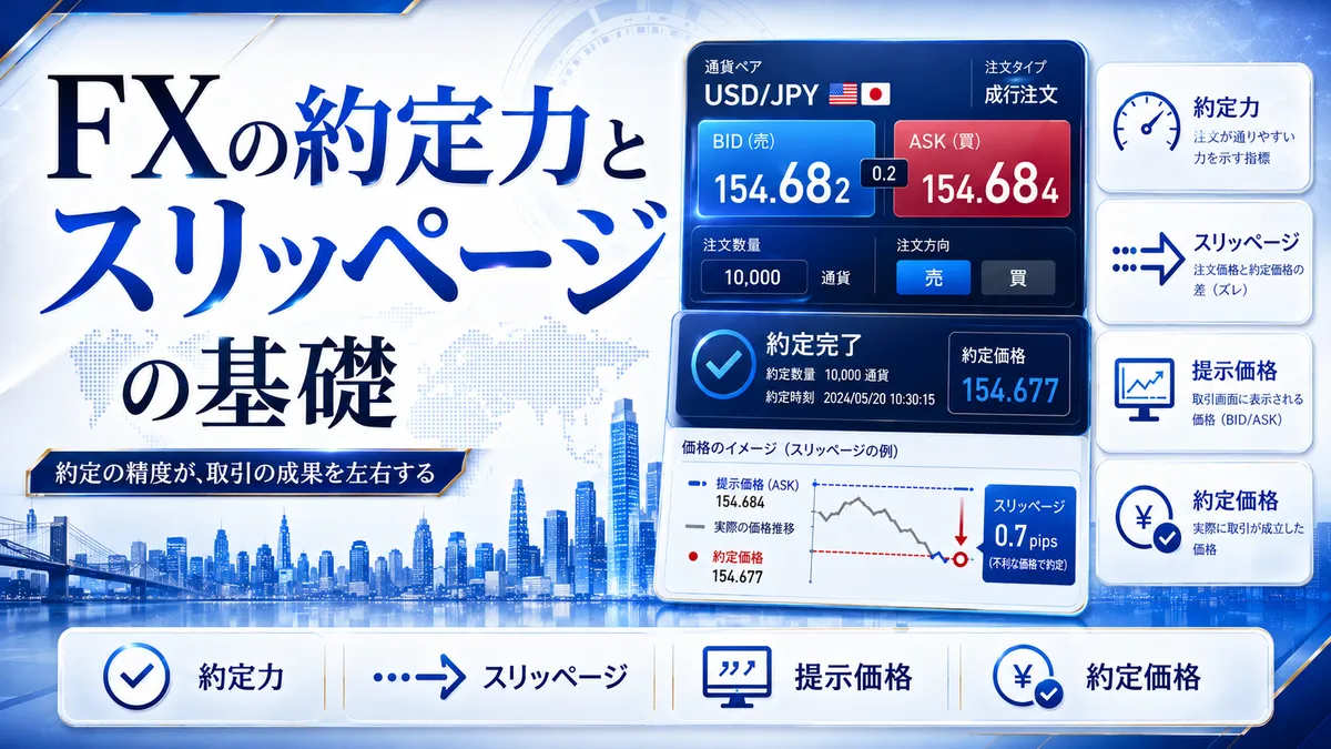 FXの約定力とスリッページの基礎