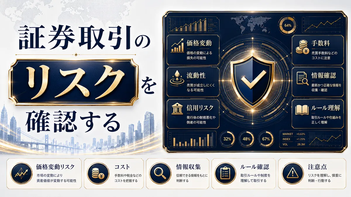 証券取引のリスクを確認する